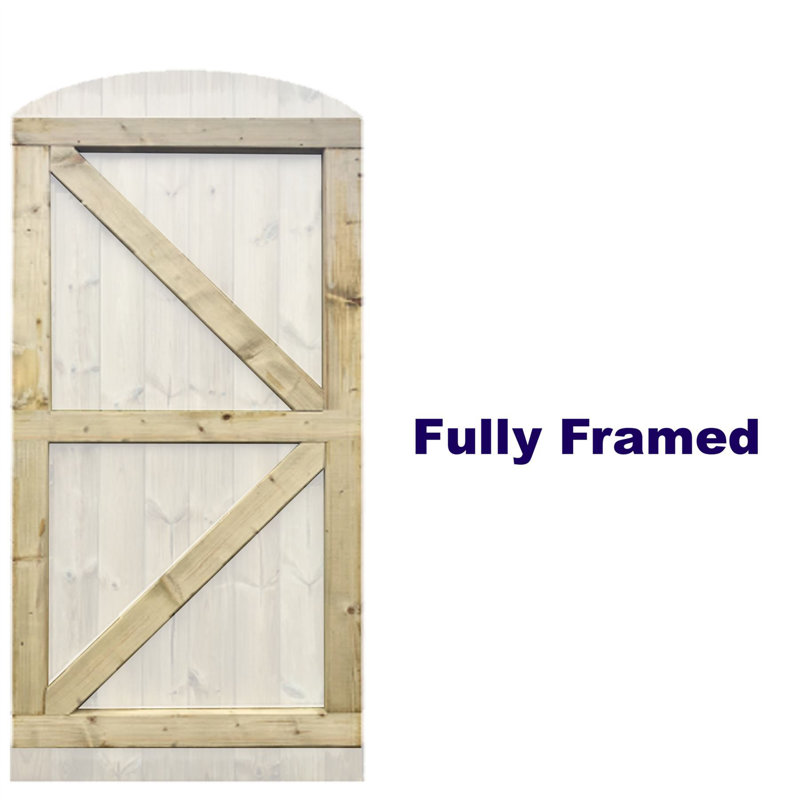 Ballinderry 180 cm H Gate Fencing, 180cm H x 135cm W x 5.4cm D