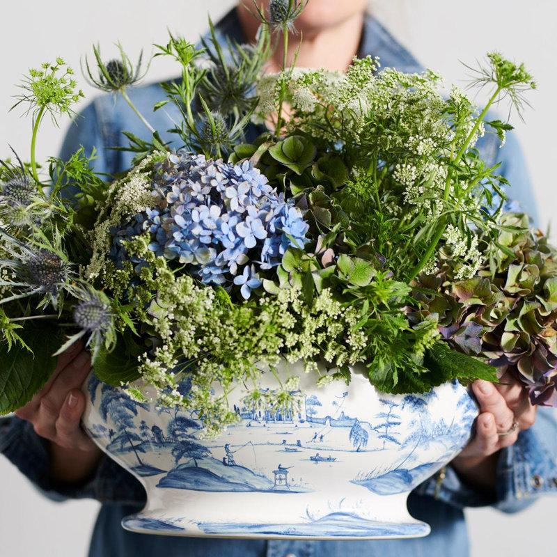 Country Estate Tureen with Lid, Delft Blue/White