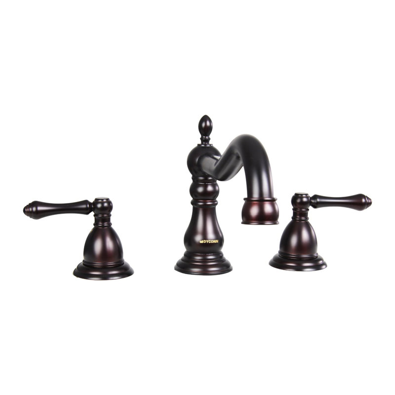 Widespread 2-handle Bathroom Faucet with Drain Assembly, Oil Rubbed Bronze