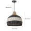 Luminaire suspendu en rotin 1 lumière-64714191