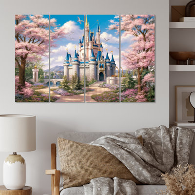 Vada Florida Enchantment Of Castles - Florida Wall Art Living Room - 4 Panels