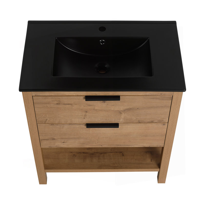Contreplaqué de meuble-lavabo 30 po avec 2 tiroirs