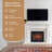 Uptown 33" Infrared Electric Fireplace Insert Heater with Trim Kit, Compatible with Alexa & Google-133387673