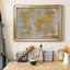 Toile encadrée de qualité supérieure Golden World - prête à être accrochée-1098403654-1098403650
