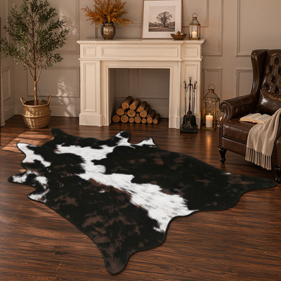 Tapis lavable à la machine à motif animalier fantaisie 152 x 213 cm