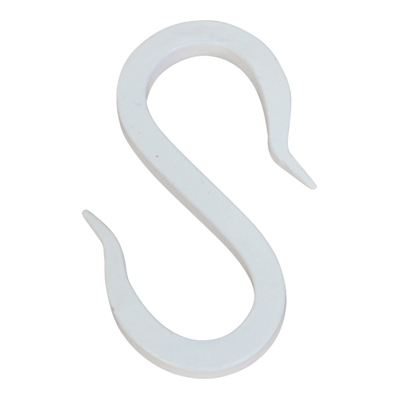 Crochet en fer (paquet de 2), Blanc