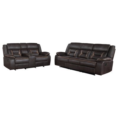 2-piece Upholstered Reclining Sofa Set by Latitude Run