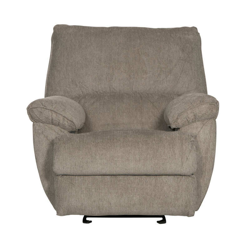 Elliot Upholstered Recliner, Gray 100% Polyester