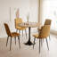 Table de salle à manger ronde avec base piédestal, table basse Mid-Century