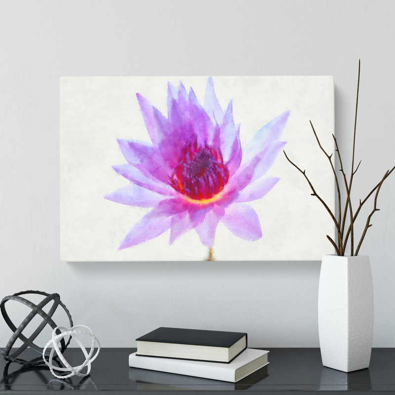 Water Lily - Wrapped Canvas, 35cm H x 50cm W x 3cm D