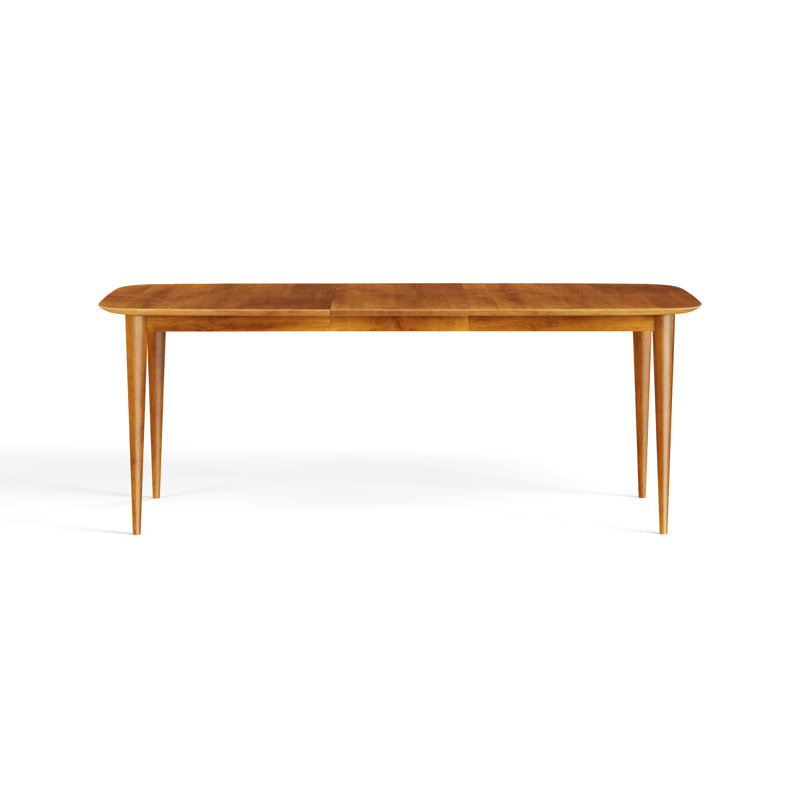 Table de salle à manger en bois massif Couey, H 29 po x L 60 po x l 36 po, Lin