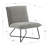 Vicolo Sherpa Upholstered Accent Chair with Metal Legs-365136064