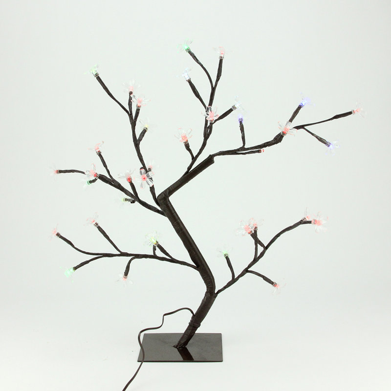20" Warm White Lighted Cherry Blossom LED Flower Tree
