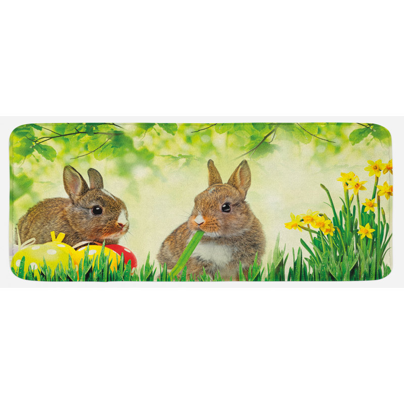 Tapis de cuisine lapin
