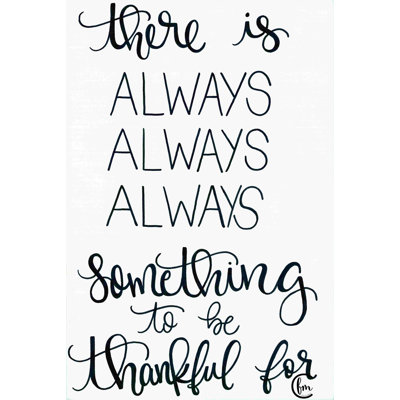 " Always Always Always Thankful "