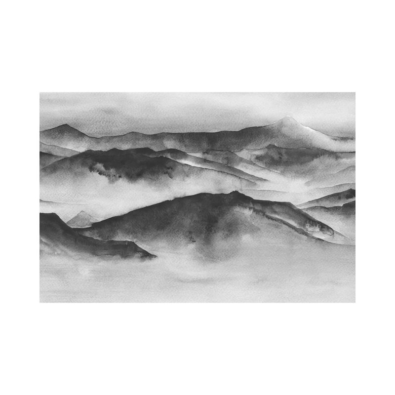 Mountain Spirit 1 Piece Painting on Canvas, 20.32 cm H x 30.48 cm W, Wrapped Canvas
