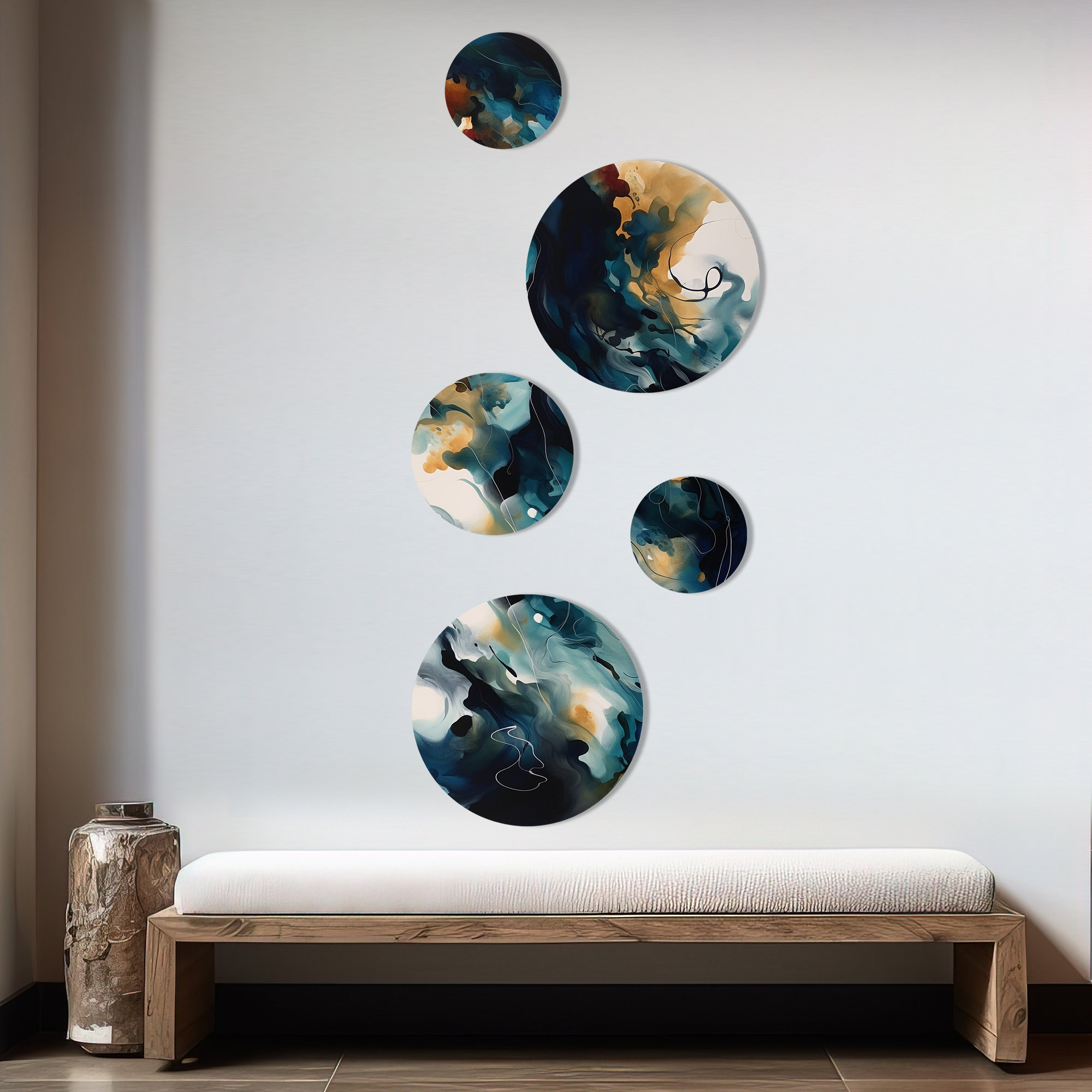 DesignArt Abstract Wall Decor on Metal | Wayfair