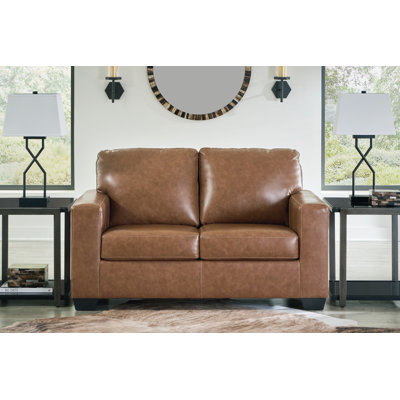 Orillia 62'' Genuine Leather Loveseat