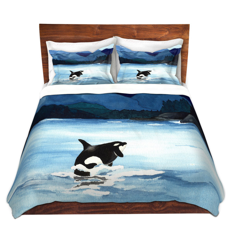  Housses de couette en microfibre Brazen Design Studio Orca Beach, Simple