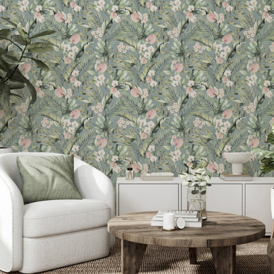 Papier peint floral Harrietta