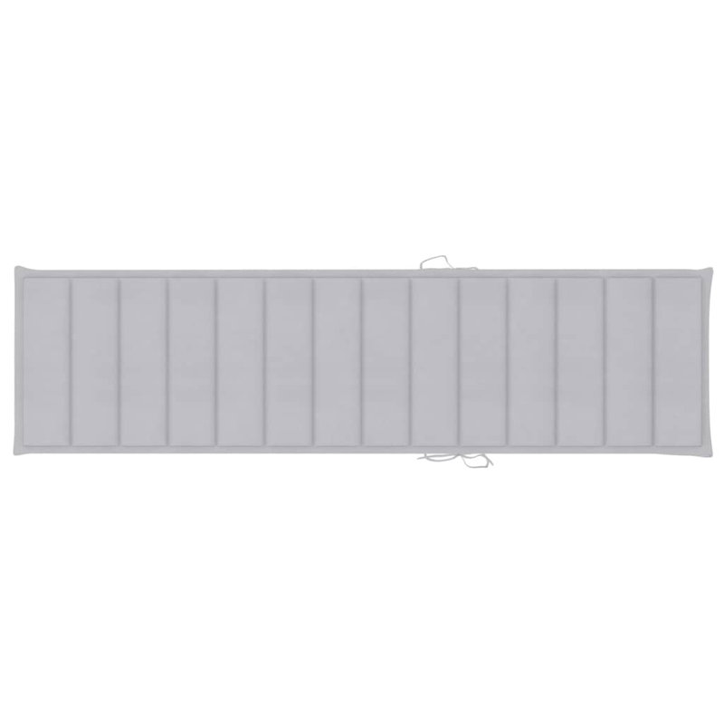 Outdoor Seat Cushion, Gray, 78.7" L x 19.7" W
