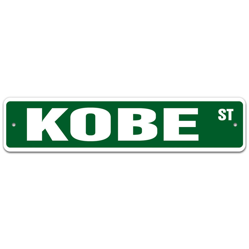Plaque de rue Antalya, H 6 po x l 24 po x P 0,1 po