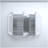 48 in. W x 30 in. H Rectangular Silver Aluminum Recessed/Surface Mount Medicine Cabinet with Mirror LED and Clock