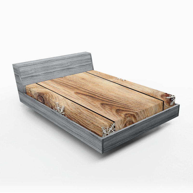 Ensemble de 2 drap-housse de Noël Ambesonne, Ensemble de draps pour taille de lit double