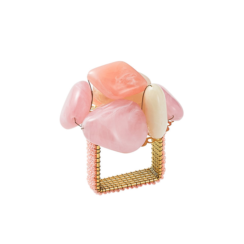 Sea Stone Napkin Ring, Blush
