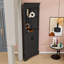 Grande armoire de rangement de coin avec tablettes ouvertes et portes pour un rangement peu encombrant-1342305826