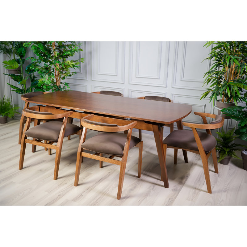 Anvil Dining Table, Brown