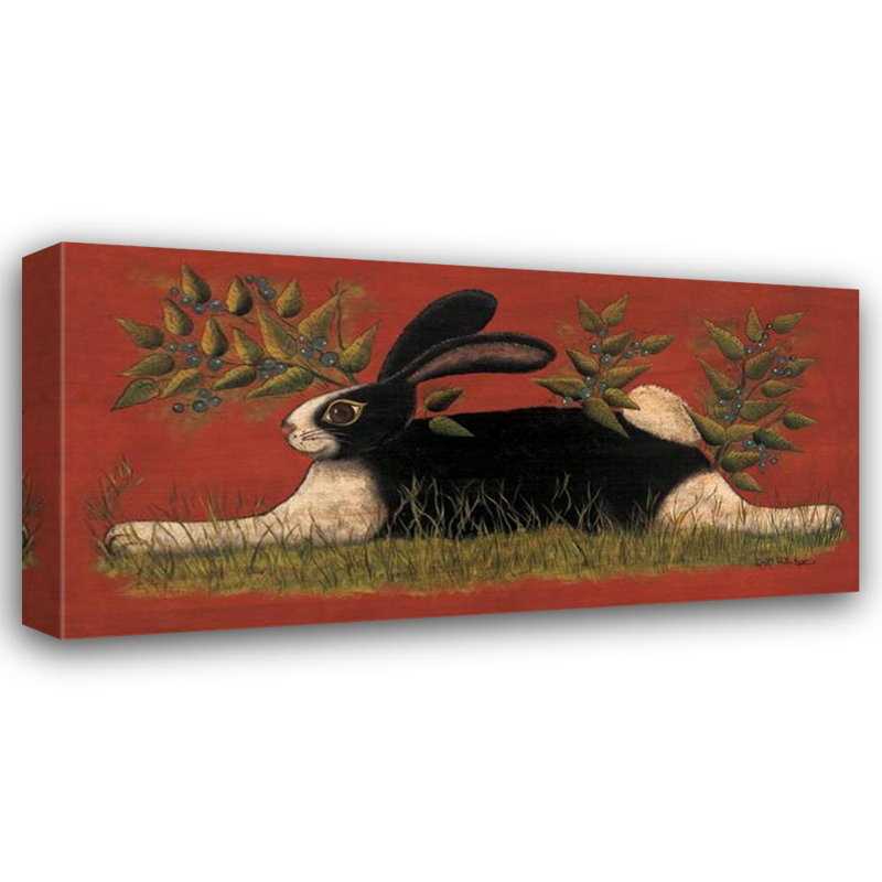 Folk Bunny, 12" H x 24" W
