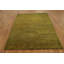 Elegant Olive Green Handmade Wool Gabbeh Style Rug 5x6