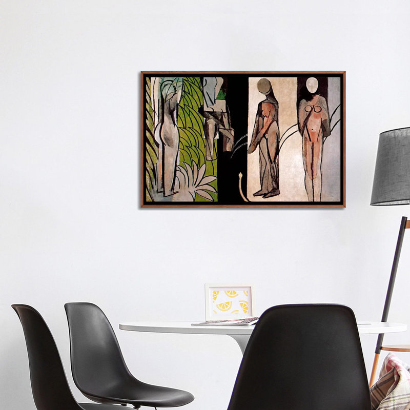 «Bathers by a River» par Henri Matisse - reproduction, H 32 po x l 48 po x P 1,5 po, Toile tendue