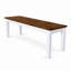 Banc de salle à manger moderne Halvorsen, chêne sale / bois d'hévéa massif blanc