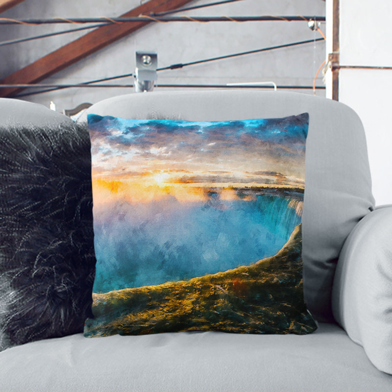 Square Throw Cushion, 40cm H x 40cm W x 15cm D