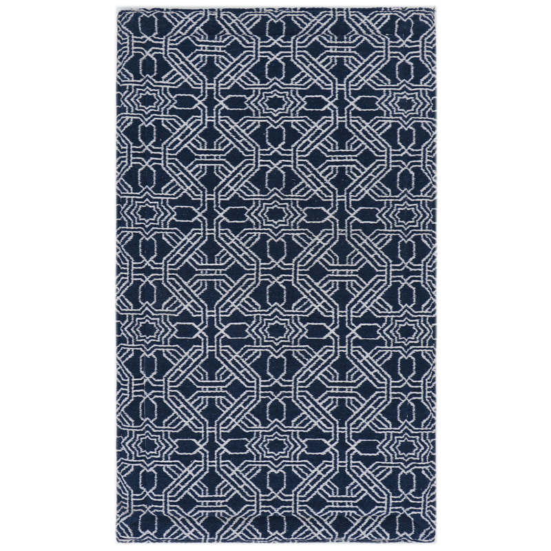 Geometric Polyester Anti-Fatigue Kitchen Mat