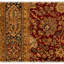 Hand Knotted Wool Oriental Area Rug in Red And Blue
