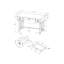 Bureau d'ordinateur, bureau personnel, ordinateur portable, tiroirs de rangement, L 48 po, travail, métal stratifié, transitionnel-281259692