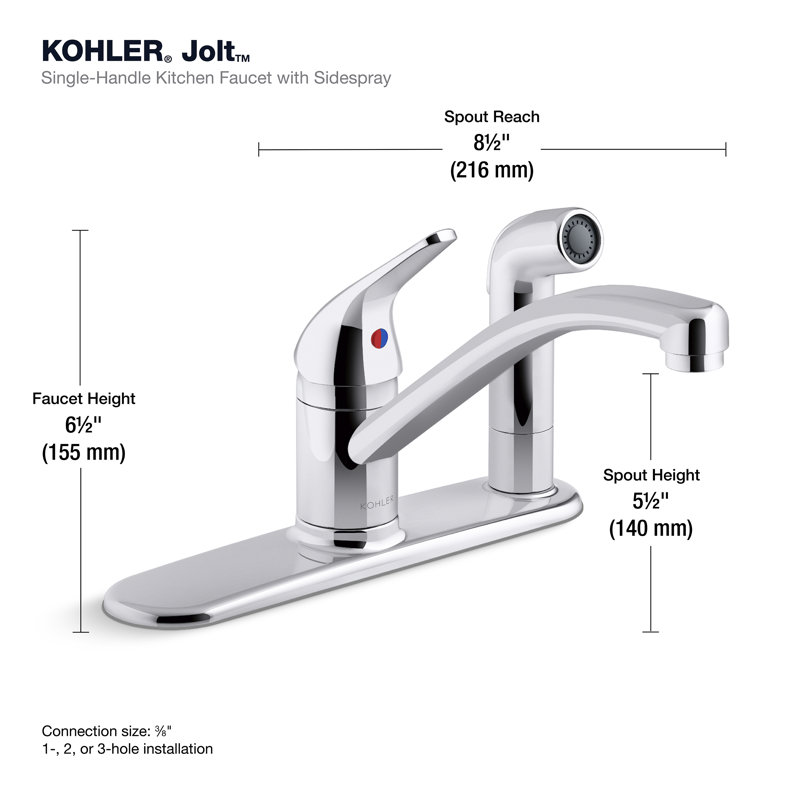 Single Handle Kitchen Faucet with Side Spray