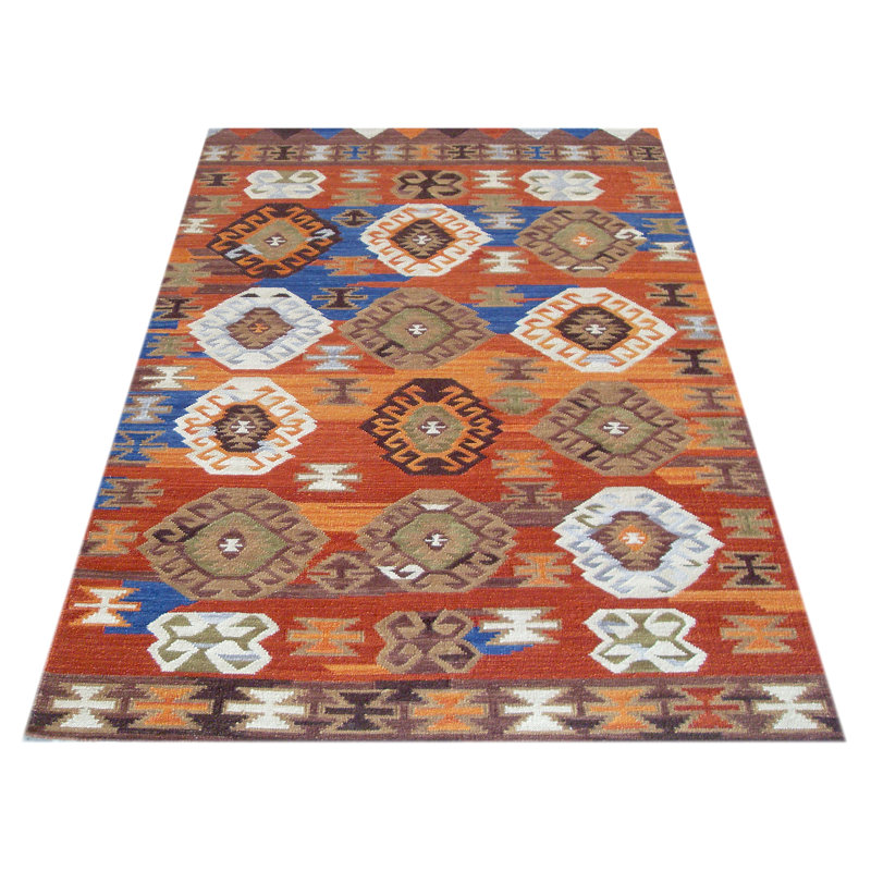 Southwestern Wool Hand Woven Area Rug, Rectangle 120 x 180cm