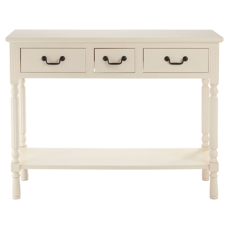 Nathen 106cm Console Table, Vintage Cream