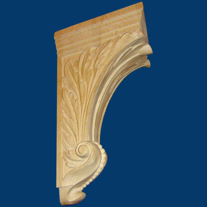 Corbeau Acanthus H 13 3/4 po x l 4 3/4 po x P 7 1/8 po