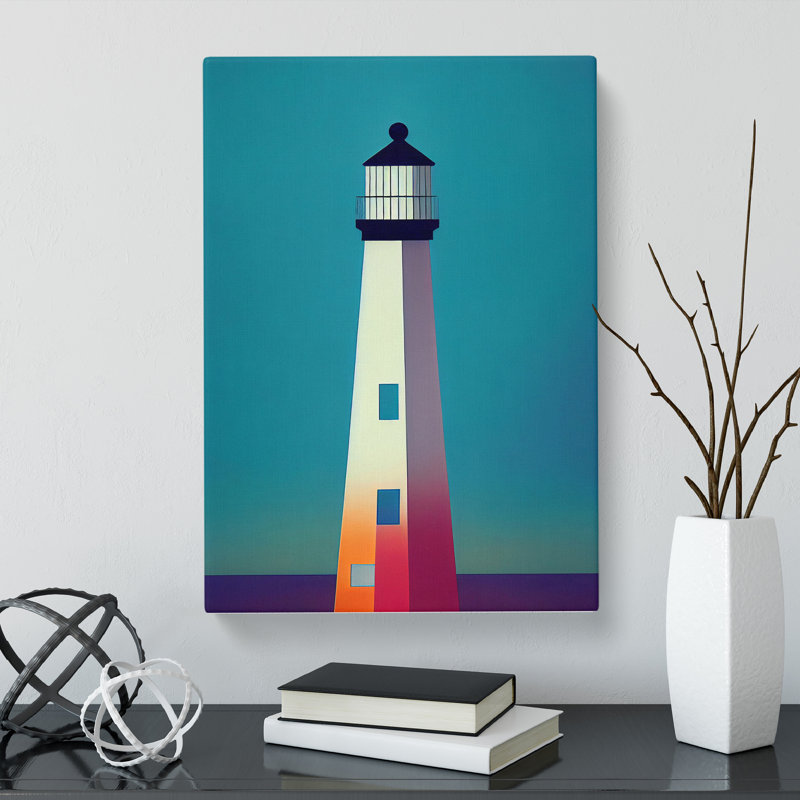 Lighthouse Minimalism Vol.2 - Wrapped Canvas, 50cm H x 35cm W x 3cm D