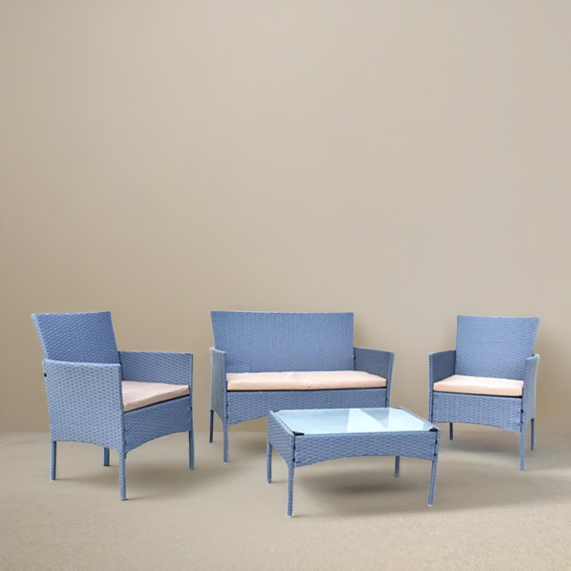 3 - Person Wicker Patio Dining Set
