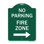 Signe de la série Designer de Signmission - aucune zone de feu avec panneau de stationnement avec flèche droite | Enseigne architecturale en aluminium de gros calibre vert et blanc 18 po x 24 po | Protégez votre entreprise et votre commune | Fabriqué