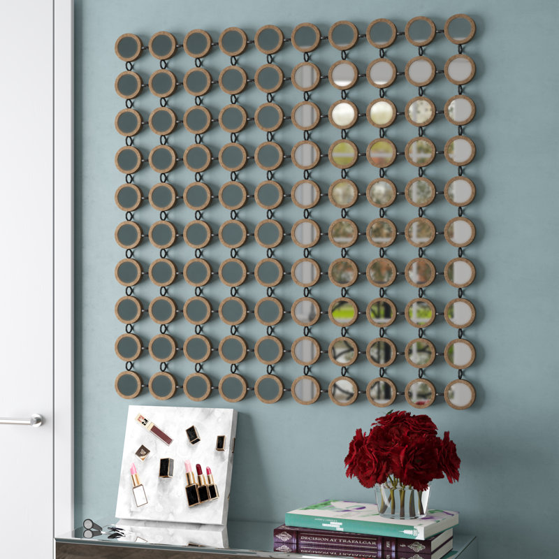 Emblyn Metal Round Wall Mirror