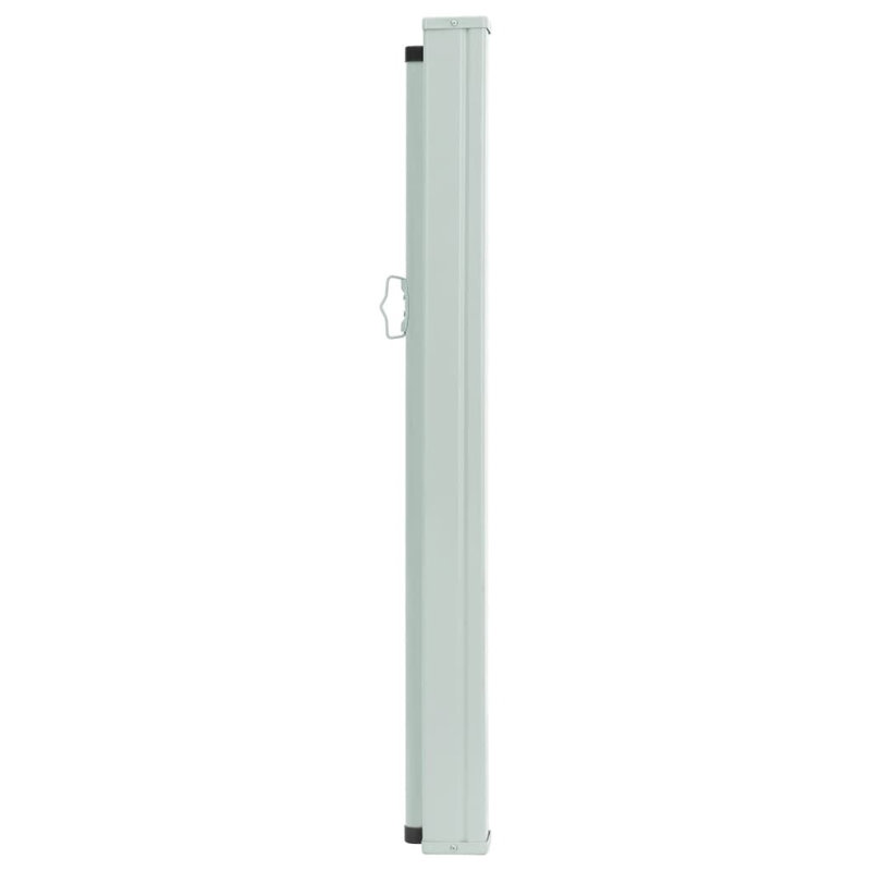 Auvent latéral rétractable en polyester Ajhtahage, H 55,1 po x l 196,9 po