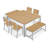 Travira Square Tekwood Outdoor Dining Table-2119970098