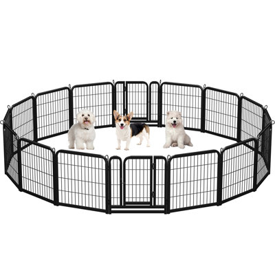 Multi-sized Metal Dog Exercise Pen Panels with 2 Doors